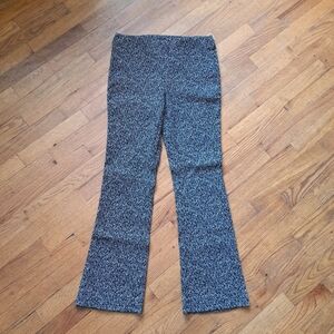 Nanette Lepore Black and White Patterned Flare Pants